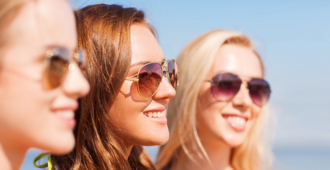women with sunglasses